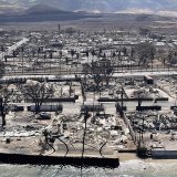 Une bonne partie de la ville de Lahaina a été réduite en cendres par un incendie.
